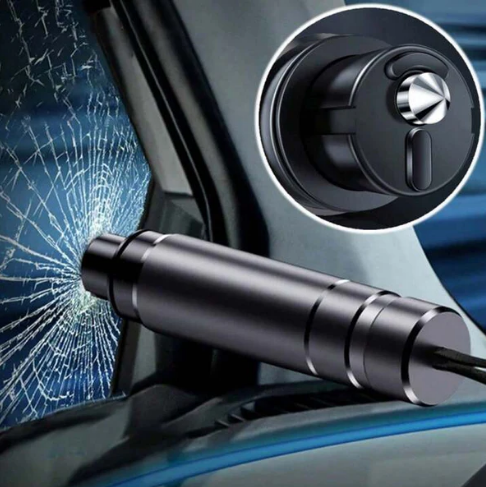 SAFETY HAMMER - Window breaker and seat belt cutter