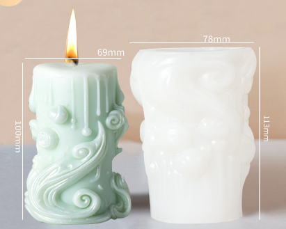 [Copy][Copy]Aromatherapy Candle Silicone Mold DIY Handmade Gift-Spiral pattern