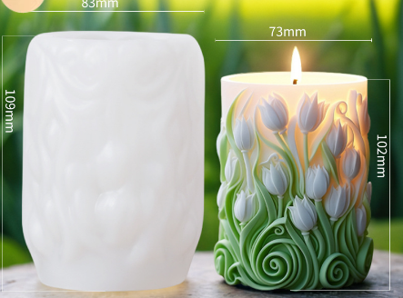[Copy][Copy]Aromatherapy Candle Silicone Mold DIY Handmade Gift-Spiral pattern