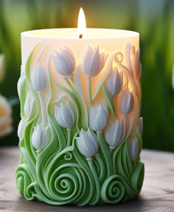 [Copy][Copy]Aromatherapy Candle Silicone Mold DIY Handmade Gift-Spiral pattern