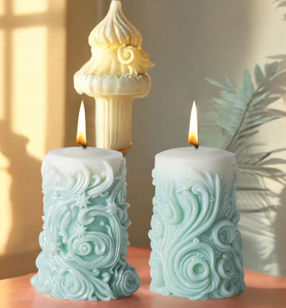 [Copy][Copy]Aromatherapy Candle Silicone Mold DIY Handmade Gift-Spiral pattern