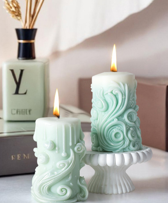 [Copy][Copy]Aromatherapy Candle Silicone Mold DIY Handmade Gift-Spiral pattern