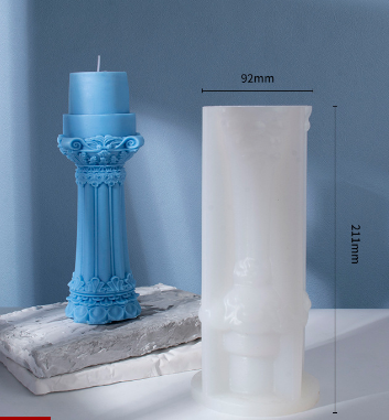 Aromatherapy Candle Silicone Mold DIY Handmade Gift-Roman Column