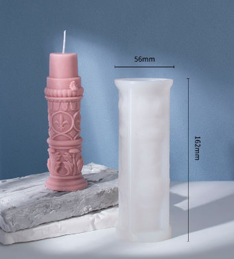 Aromatherapy Candle Silicone Mold DIY Handmade Gift-Roman Column