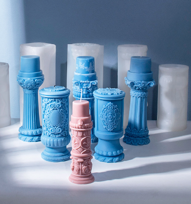 Aromatherapy Candle Silicone Mold DIY Handmade Gift-Roman Column