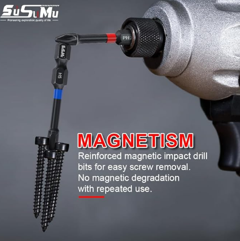 Magnetic impact cross drill bit set (39pcs)