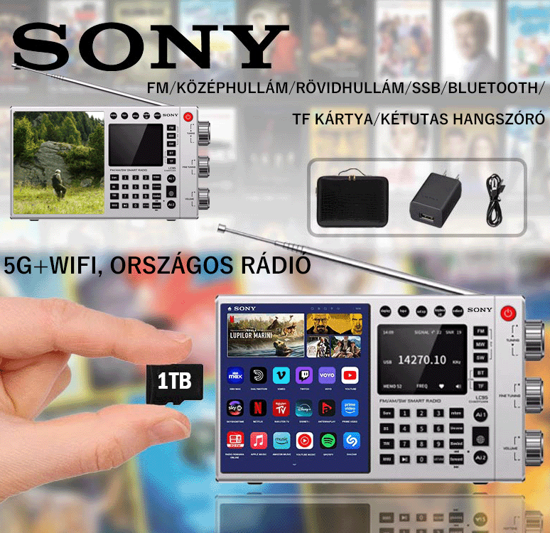  Sony's new all-in-one radio (online movies, online music, TV stations, radio)