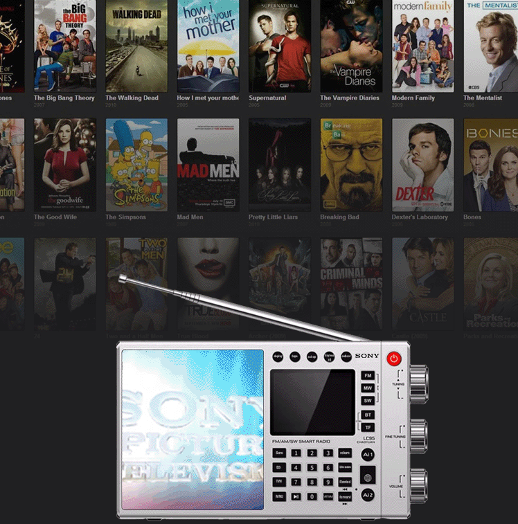  Sony's new all-in-one radio (online movies, online music, TV stations, radio)