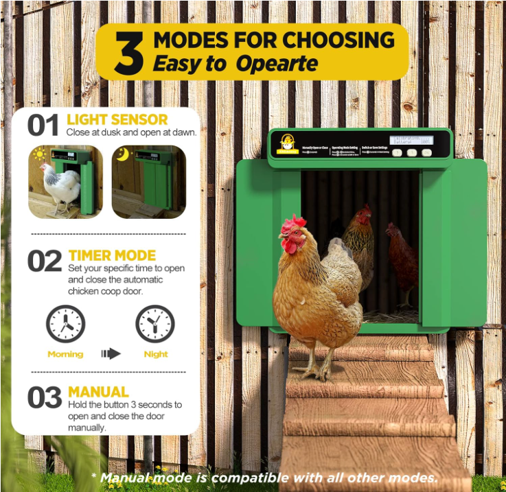 🐔New arrivals!Automatic Chicken Coop Door 🎁 SHOP NOW!