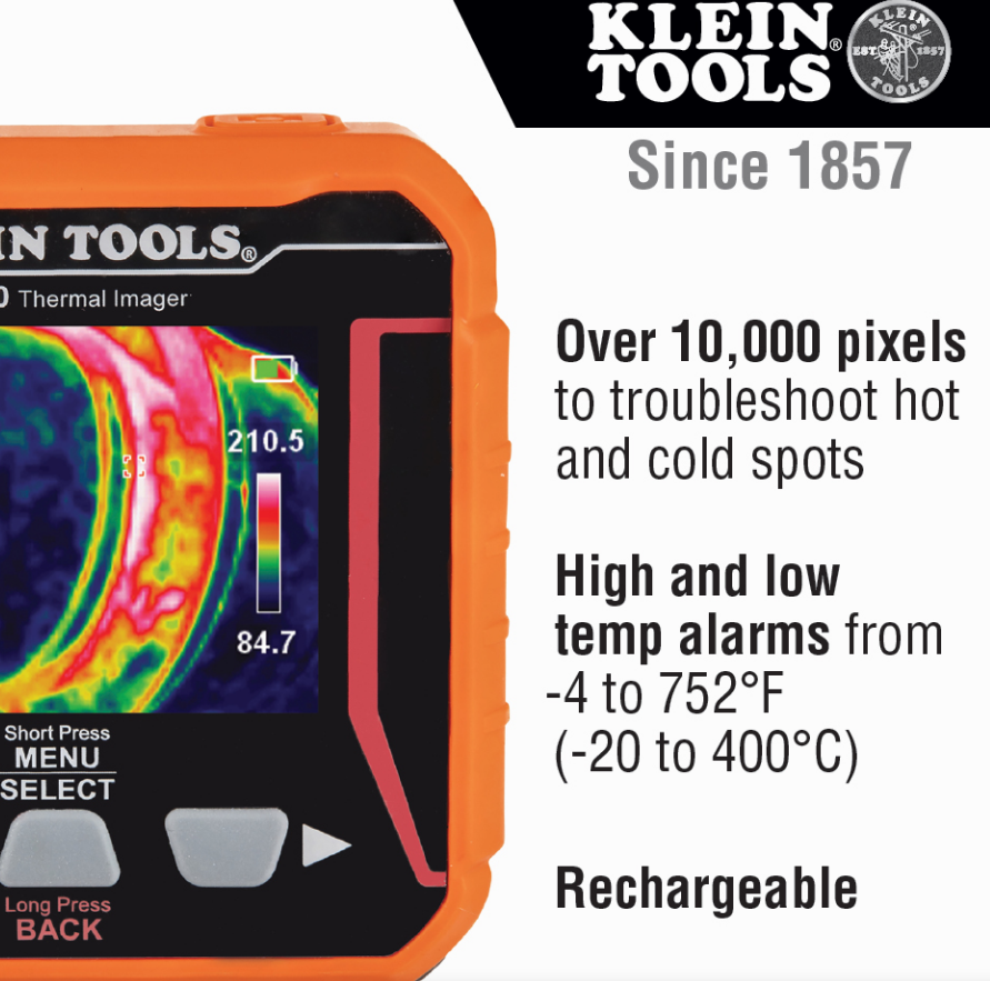 ⚡️Klein Tools TI250 Rechargeable Thermal Imager👌🏽🙏🏽