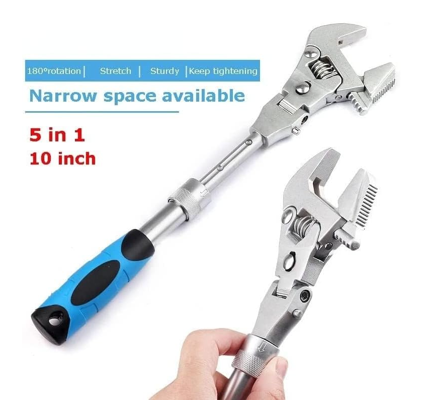 🤩🤩🔧🔧180⁰ swivel head,🔧🔧🔧 flexible head👷‍♂️👷‍♂️👷‍♂️ and wrench 🤩🤩with retractable🧑‍🚒 extension handle⚒️⚒️