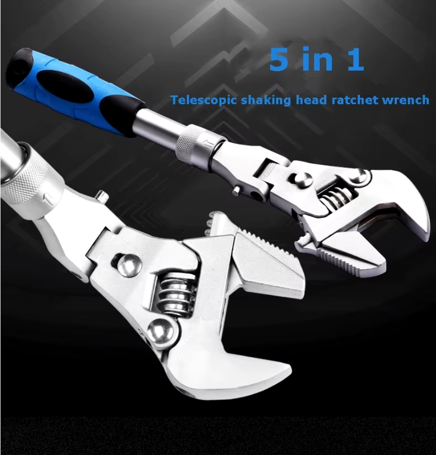 🤩🤩🔧🔧180⁰ swivel head,🔧🔧🔧 flexible head👷‍♂️👷‍♂️👷‍♂️ and wrench 🤩🤩with retractable🧑‍🚒 extension handle⚒️⚒️