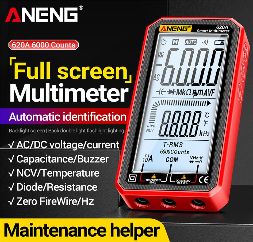 🔥Large Screen Digital Multimeter Electrical Tester