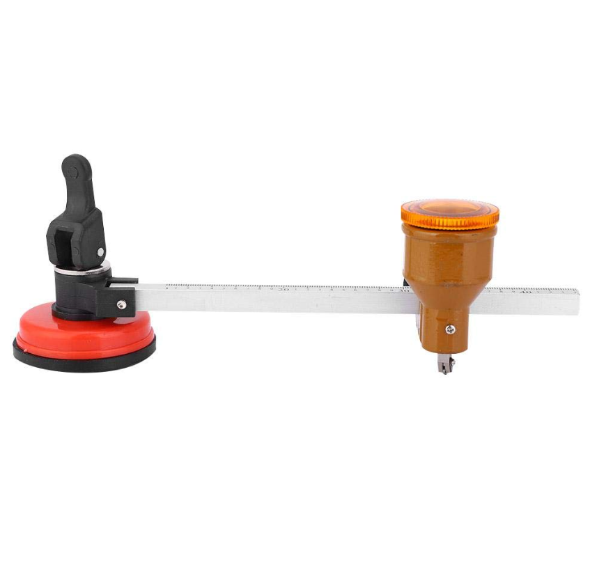 Round Suction Cup Glass Compass Cutting Tool
