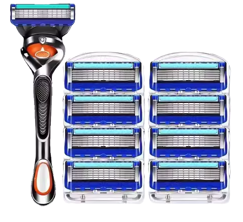 Flexible ball handle men's manual shaver