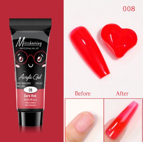 Nail Art Crystal Fluorescent Extension Gel (with free nail art tools)