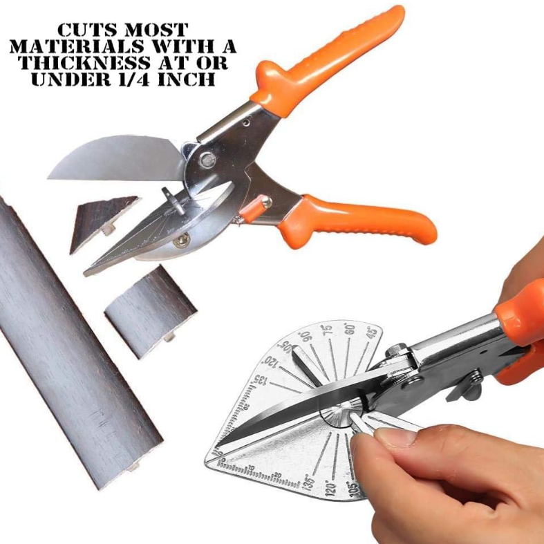 Multi Angle Miter Cutter | Hand Scissors Multipurpose Tool | 45-135 Degree Cutting