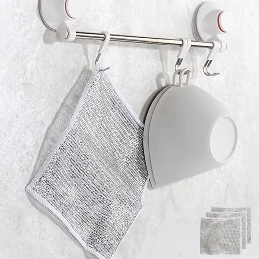 Circularite Scrubbing Cloth, Multipurpose Non-Scratch Scrubbing Wire Dishwashing Rags