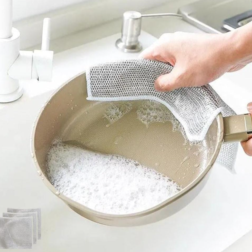 Circularite Scrubbing Cloth, Multipurpose Non-Scratch Scrubbing Wire Dishwashing Rags