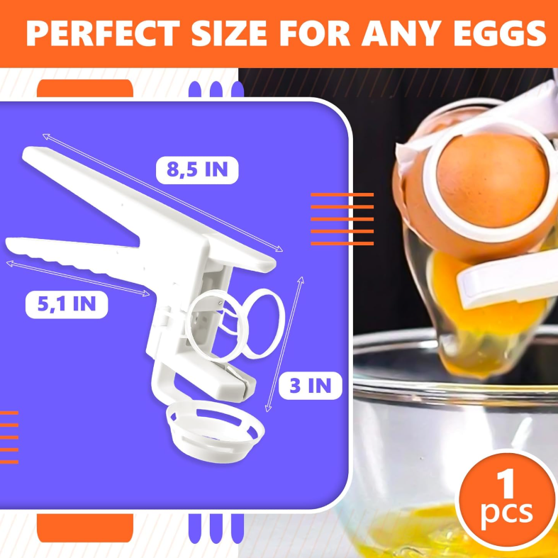 Egg Cracker Egg Separator Egg Cutter-Automatic Egg Cracking Tool