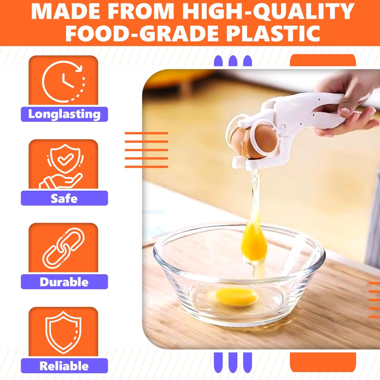 Egg Cracker Egg Separator Egg Cutter-Automatic Egg Cracking Tool