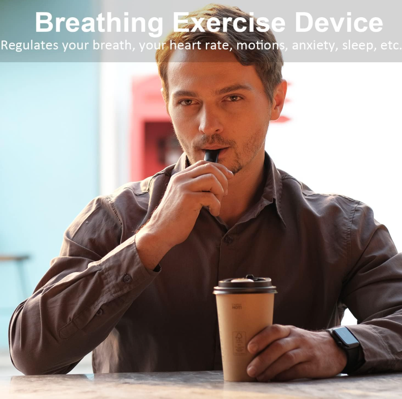 Breathing Exercise Device, Portable Breathing Training Device for Better Breathe