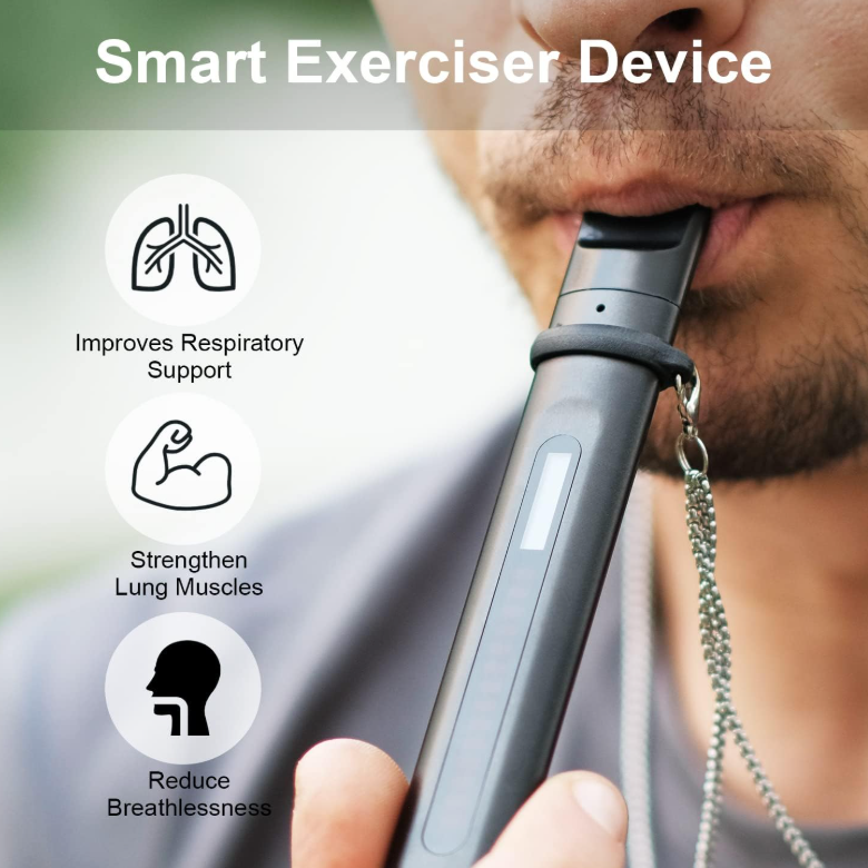 Breathing Exercise Device, Portable Breathing Training Device for Better Breathe