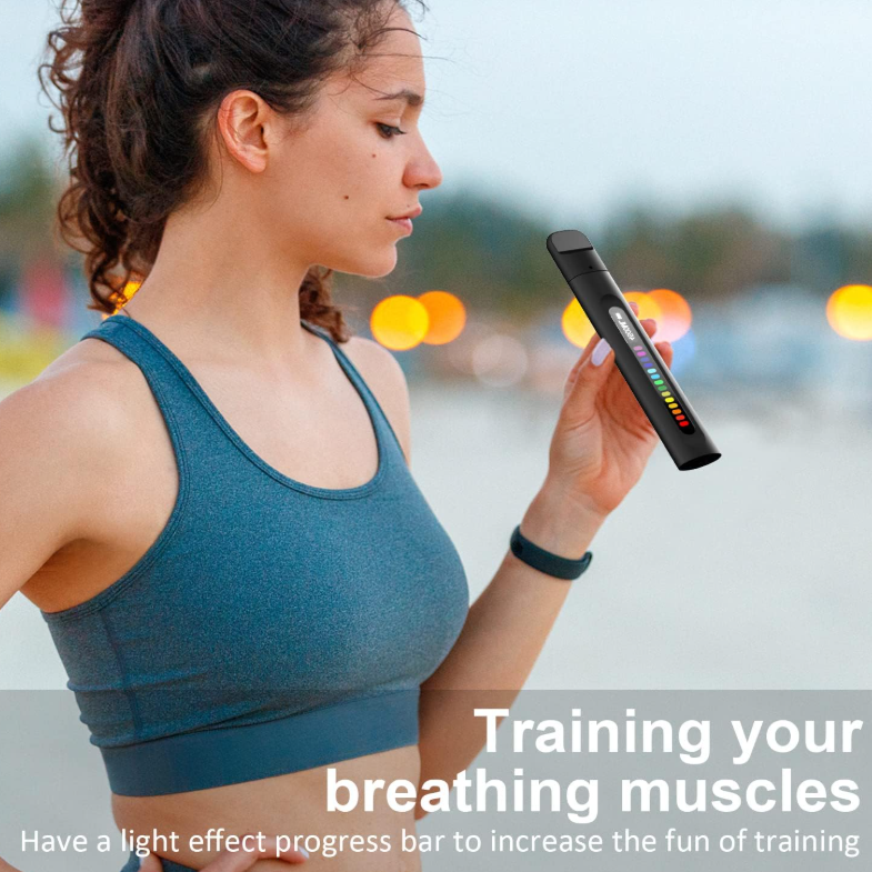 Breathing Exercise Device, Portable Breathing Training Device for Better Breathe