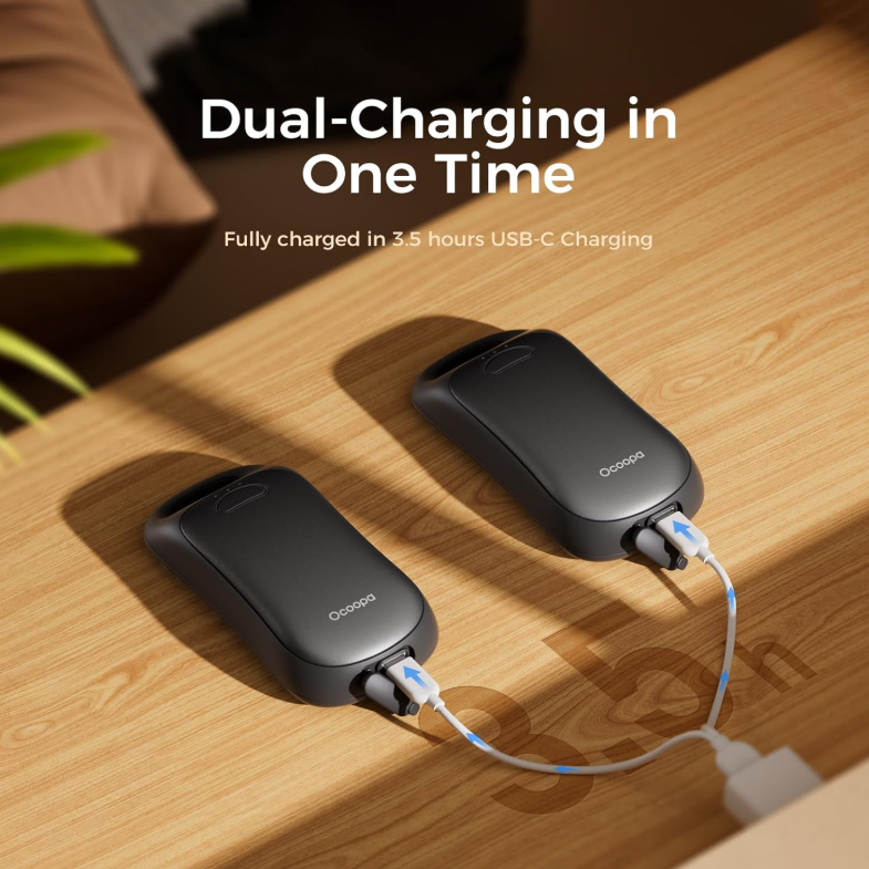 OCOOPA UT4 Urban 2-in-1 Magnetic Rechargeable Hand Warmers 2 Pack- IP45 Water Resistant