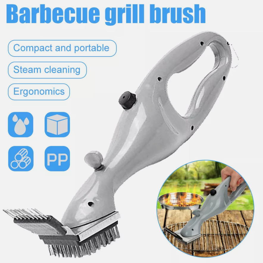 Barbeque Grill Steam Brush,Portable Deep Cleansing BBQ Grill Steam Brush