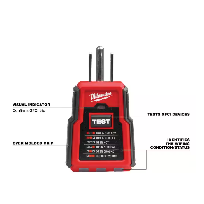 Non-Contact Voltage and GFCI Receptacle Premium Test Kit