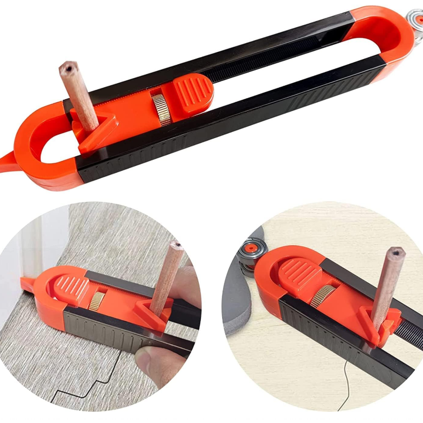 Precise Gauge with Adjustable Lock, Multifunctional Profile Gauge Duplicator Tool