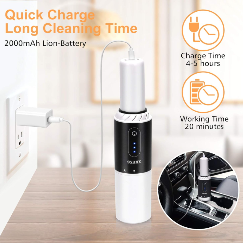 Handheld Vacuum Cordless, Portable Hand Held Car Vacuum Cleaner with High Power