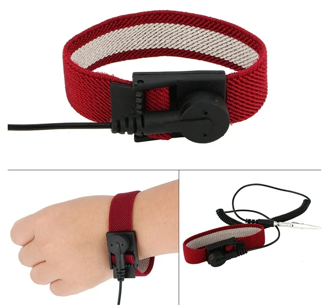 Anti Static Wrist Straps, Magnetic Tray Grounding Wire Alligator Clip