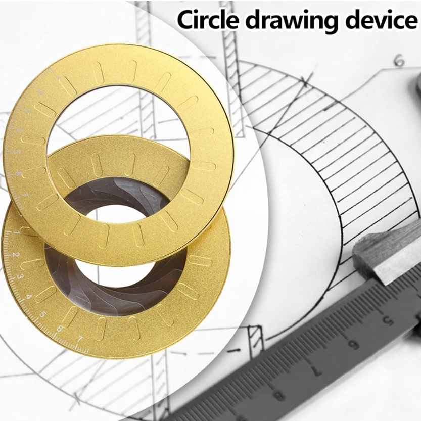 Round Measuring Tool, Circle Drawing Tool