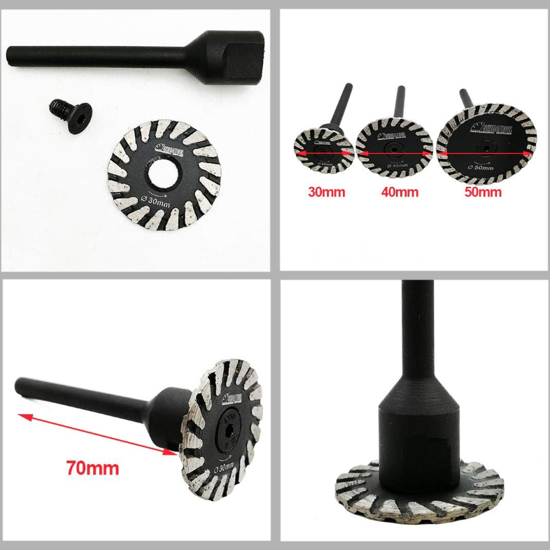 Mini Diamond blade with removable 6mm shank Dia 30mm-50mm Diamond Caving blade manufacturer