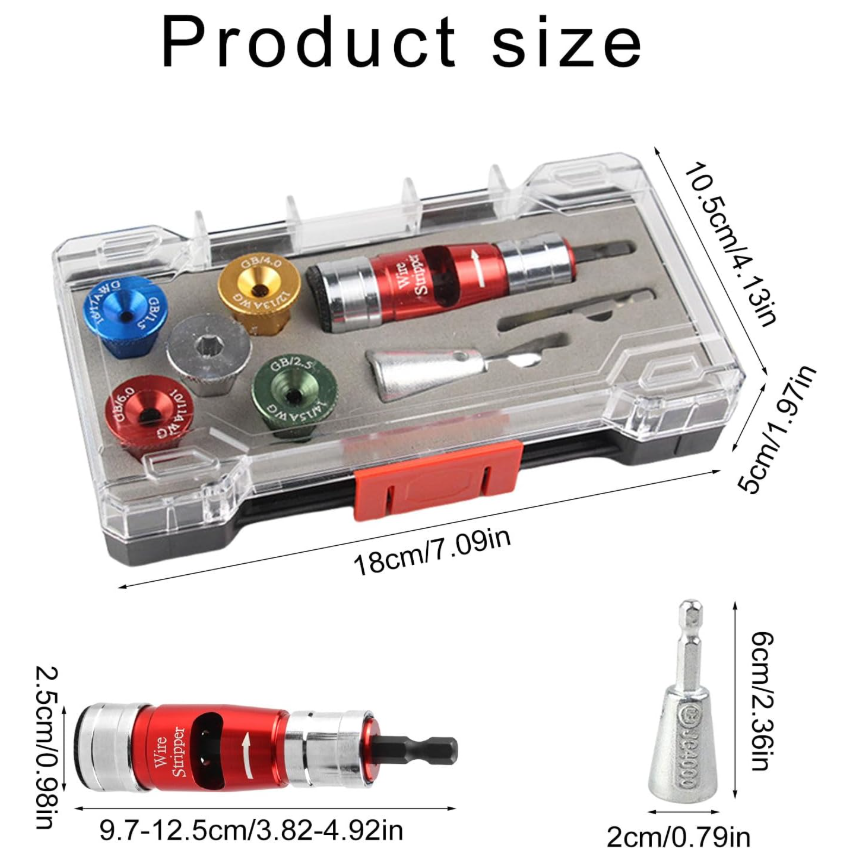 Wire Stripping And Twisting Tool For Drill Electric Wire Strippers Professional Electrician Tool Portable Wire