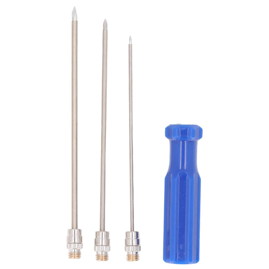 【Handle + 3 kinds of needles】Stainless steel veterinary needle for stomach venting
