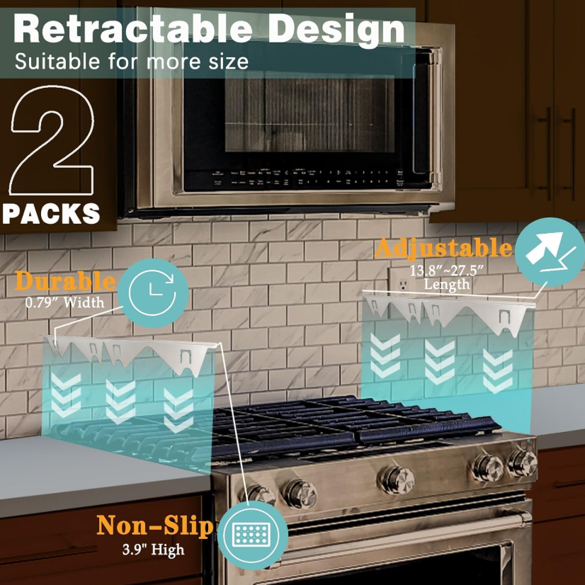Stove Gap Covers Stainless Steel