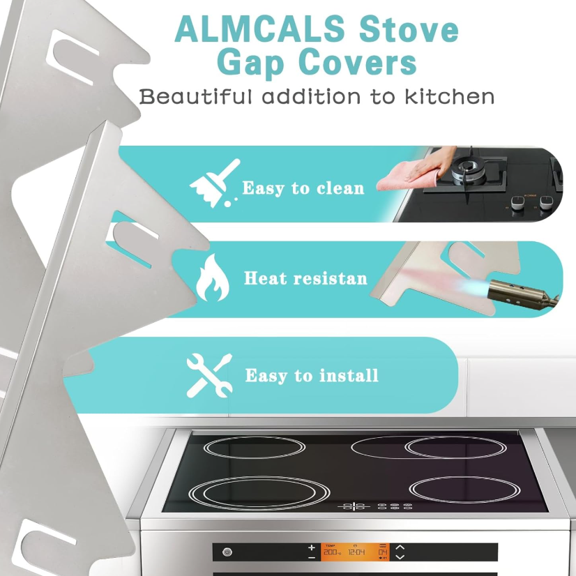 Stove Gap Covers Stainless Steel