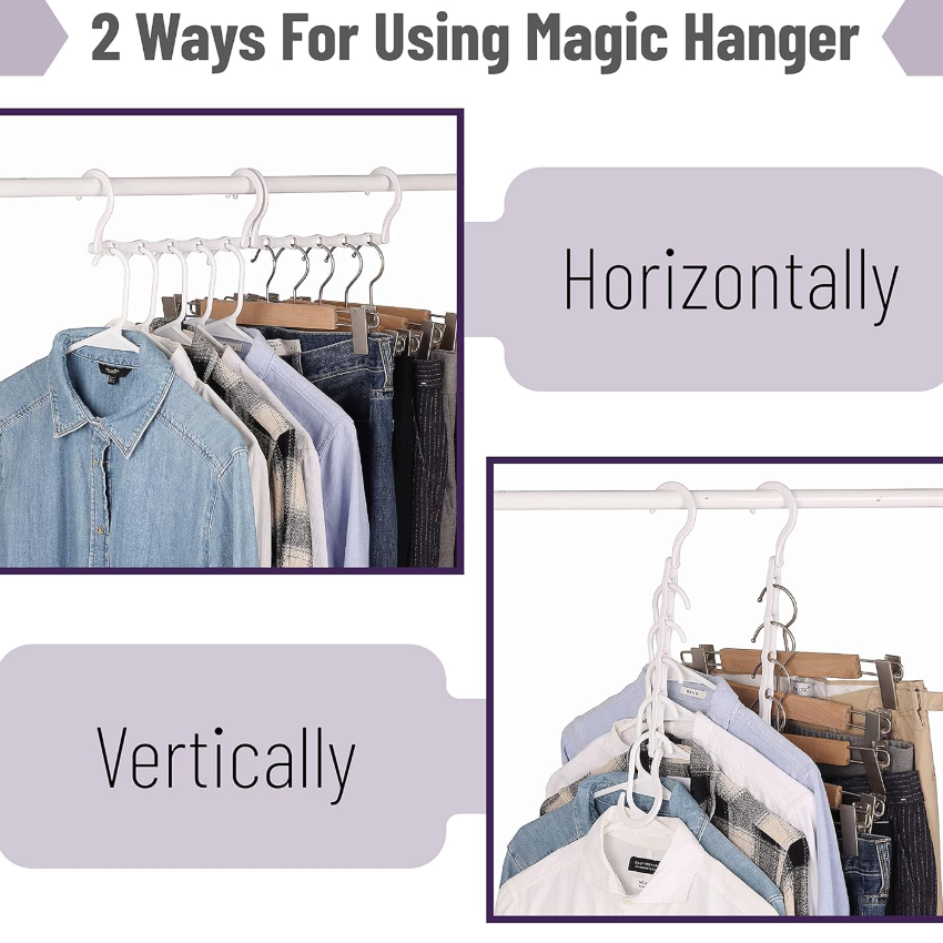 Space Saving Hangers for Clothes