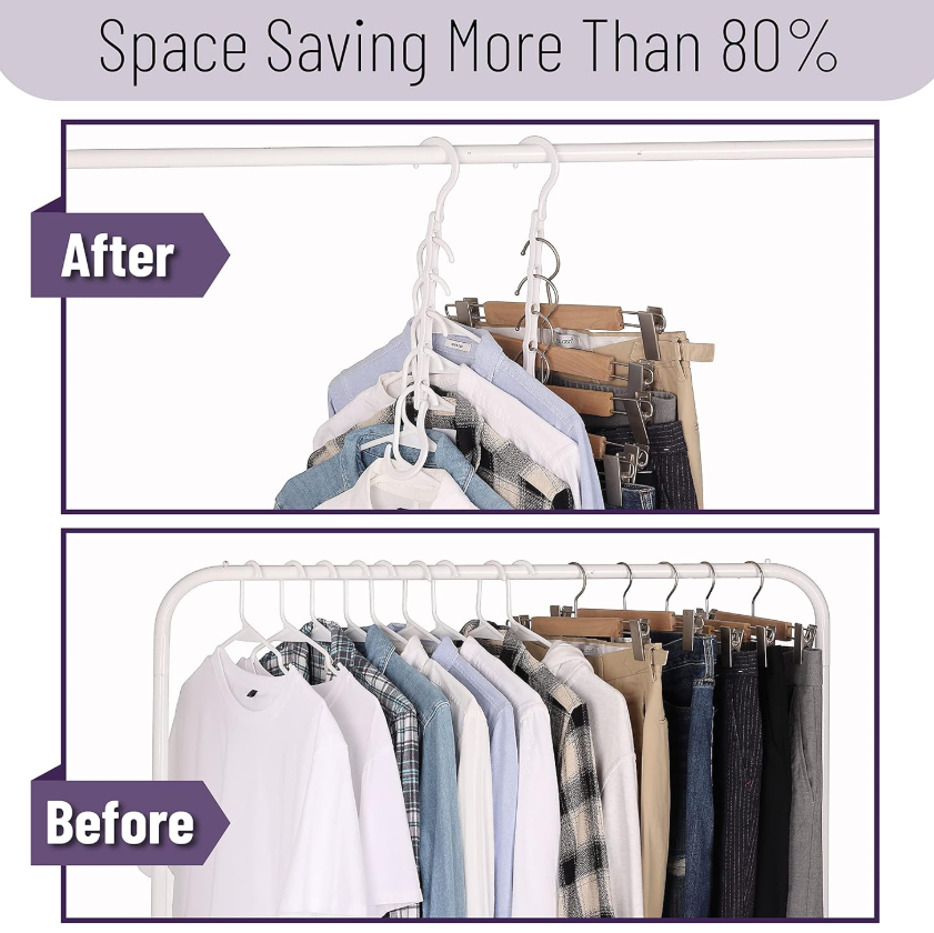 Space Saving Hangers for Clothes
