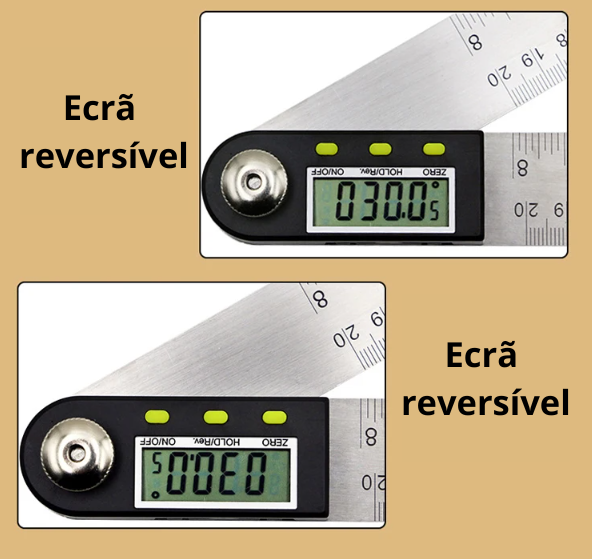 Angle ruler with digital display