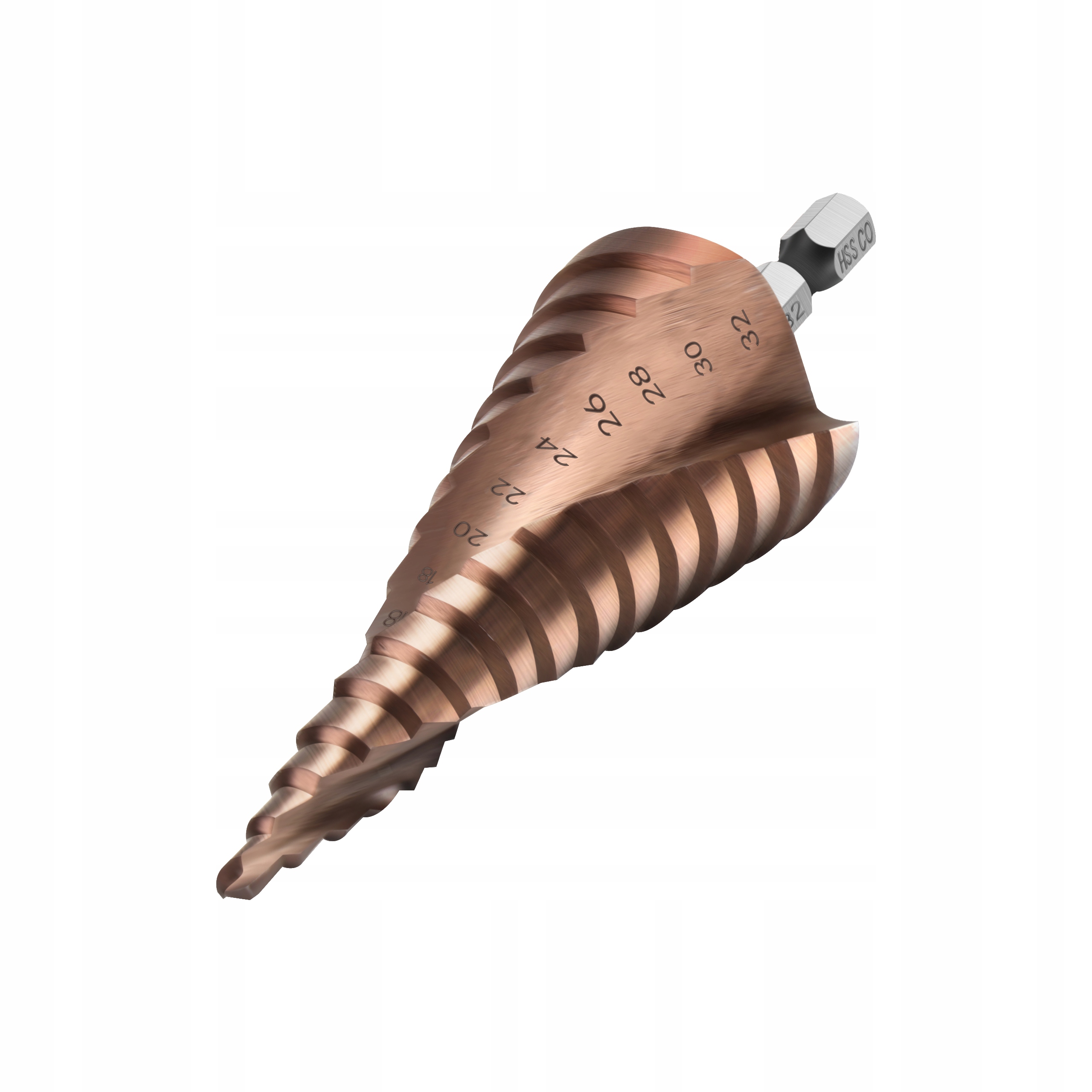 WIERTŁO KOBALTOWE STOPNIOWE DO METALU 4-32mm 3 szt Kod producenta WIERTŁA STOPNIOWE STOŻKOWE KOBALTOWE 4-32mm