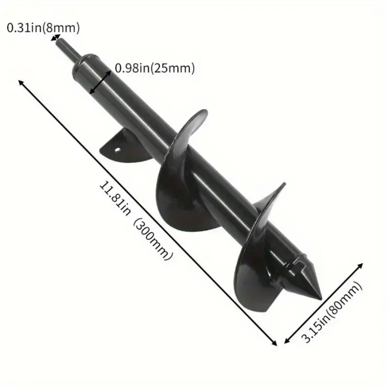 garden plant auger drill bit: plant faster hex drive drill! details 4