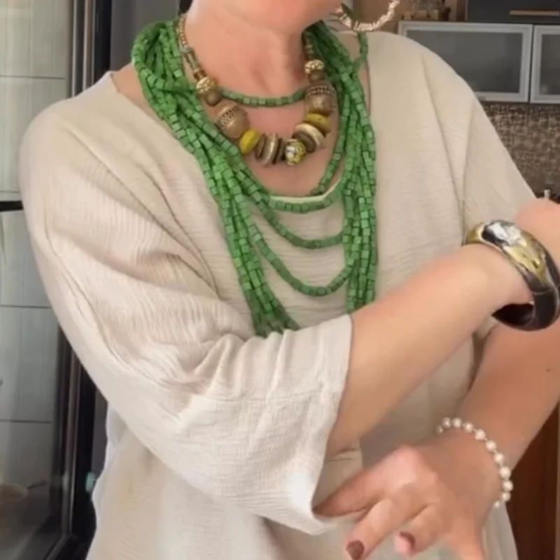 【S-3XL】👗Solid color long skirt set