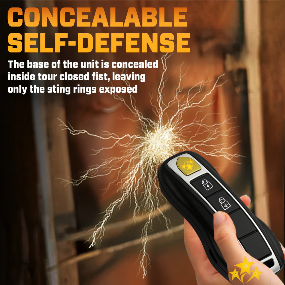 💥 2025 Mega Sale 70% OFF ️🔥 VOLTAX V57 Hi-Tech Stun Flashlight Car Key ⚡ Smart Defense - Stay Safe