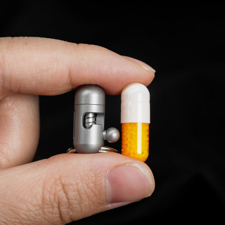 PeaCut- Titanium Bolt-action EDC Keychain Box Cutter| Tritium Pendant(Pre-order)