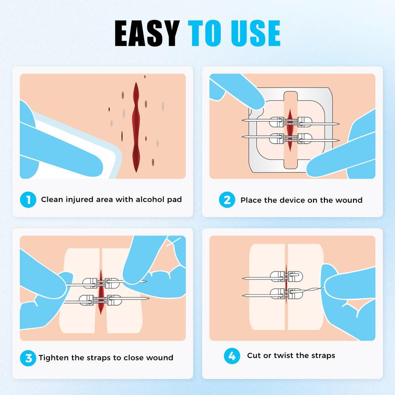 Compact Travel Safety Kit - Portable Wound Protection Injury Healing for Outdoor Use Easy