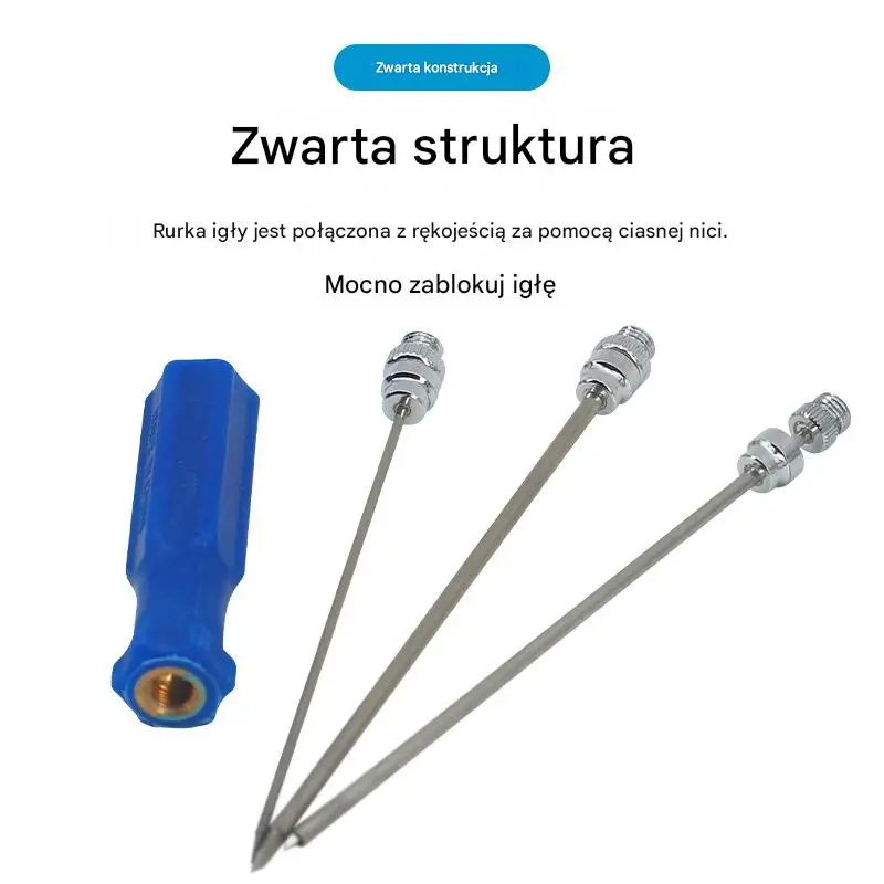 【Handle + 3 kinds of needles】Stainless steel veterinary needle for stomach venting